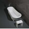 Alfi Brand 67" White Matte Clawfoot Solid Surface Resin Bathtub AB9960 - alternate 3